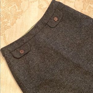 🇬🇧 Boden Charcoal Gray Mini Skirt